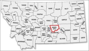 image-Mussellshell-County-Map-in-Montana